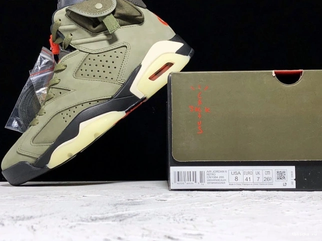 Reps TB Medium CN1084-200 Scott 6 Travis Air Jordan Olive x 0810